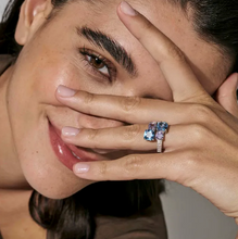 Load image into Gallery viewer, COLOUR WAVE RING 149851/010 STERLING SILVER SOFT LAVENDER CZ
