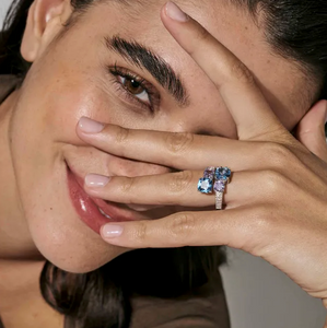 COLOUR WAVE RING 149851/010 STERLING SILVER SOFT LAVENDER CZ