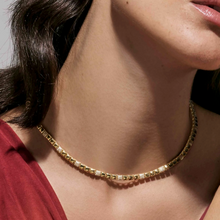 Load image into Gallery viewer, ENIGMATIC SHINE NECKLACE 242406/012 GOLD WITH PAVÉ CZ
