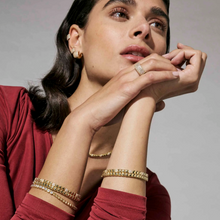 Load image into Gallery viewer, ENIGMATIC SHINE NECKLACE 242406/012 GOLD WITH PAVÉ CZ
