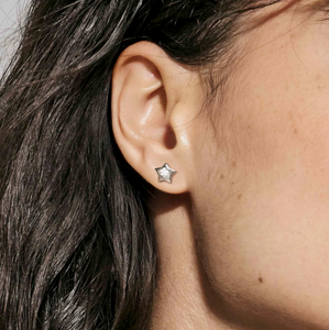 PETIT SPARKLE STUDS 242304/007 STERLING SILVER STAR WITH CZ