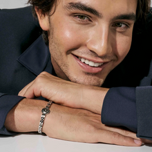 Load image into Gallery viewer, STRONG DIAMOND GEOMETRIC BRACELET 028339/064 STAINLESS STEEL &amp; BLACK DIAMOND
