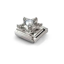 Load image into Gallery viewer, COMPOSABLE CLASSIC LINK 330511/09 STARFISH WHITE PEARL IN SILVER
