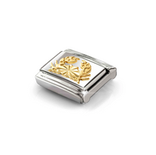 Load image into Gallery viewer, COMPOSABLE CLASSIC LINK 030167/04 CANCER WITH ETCHED DETAIL IN 18K GOLD
