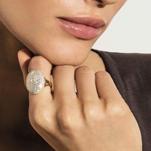 Load image into Gallery viewer, PRECIOUS MOVES RING 243202/012 GOLD DOME PAVÉ CZ
