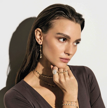Load image into Gallery viewer, PRECIOUS MOVES EARRINGS 243215/004 SILVER MIXED STUDS CZ
