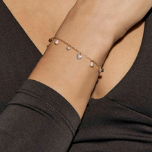 Load image into Gallery viewer, PRECIOUS MOVES BRACELET 243203/004 SILVER HEART PENDANT WITH PAVÉ WHITE CZ
