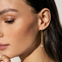 Load image into Gallery viewer, SIREN DREAM EARRINGS 243320/064 DELICATE PEARL DROPS IN SILVER
