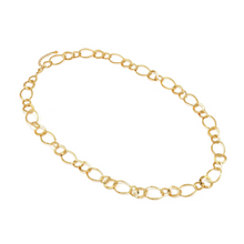 Load image into Gallery viewer, WEAR &amp; STYLE NECKLACE 134512/012 GOLDEN HAMMERED LINK CHAIN
