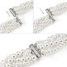 Load image into Gallery viewer, WEAR &amp; STYLE BRACELET 134507/001 S/STEEL CRYSTAL PEARLS
