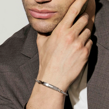 Load image into Gallery viewer, VIRTUS CODE BRACELET 1330105/001 STAINLESS STEEL CHAIN &amp; WHITE DIAMONDS
