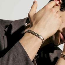 Load image into Gallery viewer, VIRTUS CODE BRACELET 1330101/031 WIDE SATIN STAINLESS STEEL &amp; GOLD
