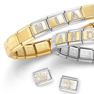 COMPOSABLE CLASSIC BRACELET BASE 030001/SI/065 MATT GOLD PLATED STAINLESS STEEL*
