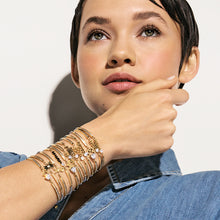 Load image into Gallery viewer, MILLELUCI FAMILY BRACELET WITH CZ 028027/007 GOLD SOUL SISTER WITH CZ

