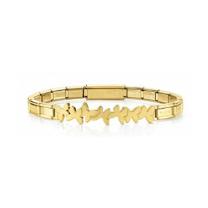 TRENDSETTER BRACELET 021111/003 GOLD PVD BUTTERFLIES