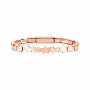 TRENDSETTER BRACELET 021111/006 ROSE GOLD PVD STARS