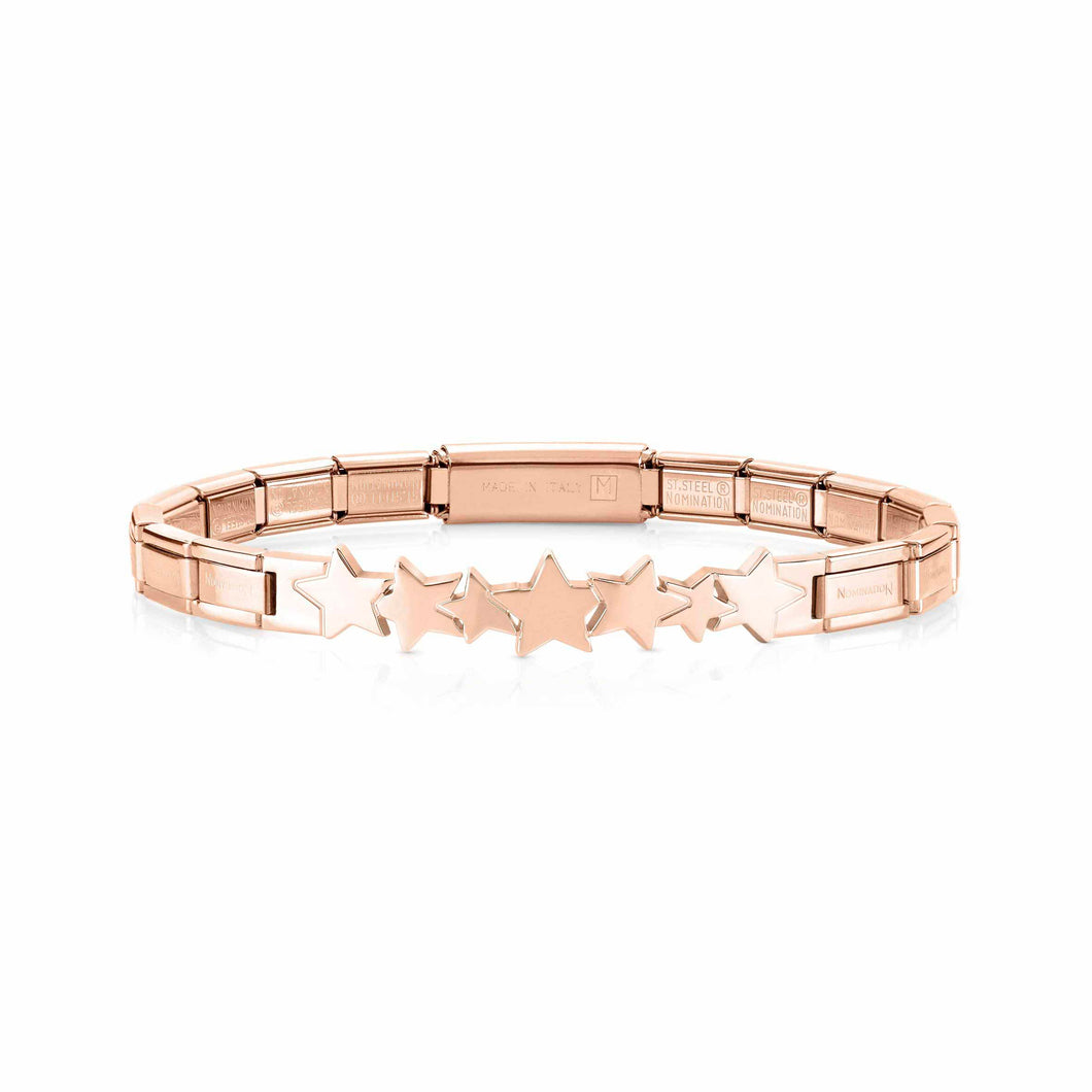 TRENDSETTER BRACELET 021111/006 ROSE GOLD PVD STARS