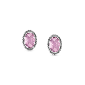 EARRINGS 027801/003 PINK CZ