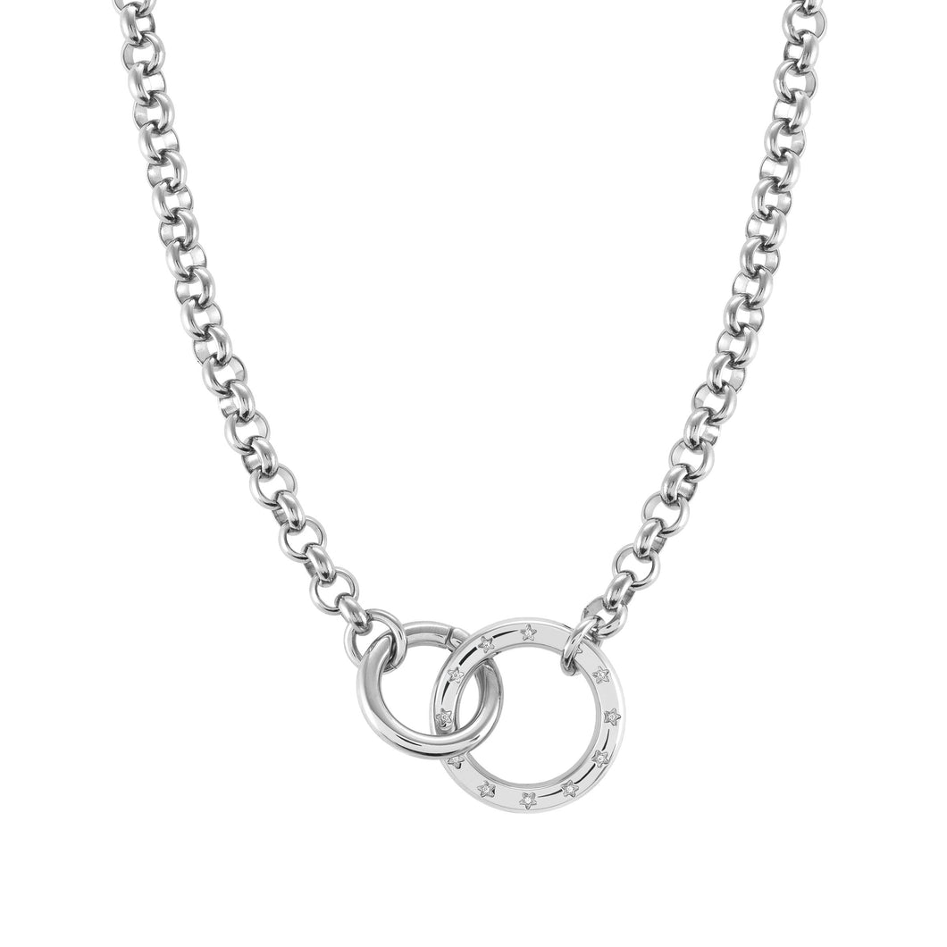 INFINITO NECKLACE 028203/001 STAINLESS STEEL WITH CZ