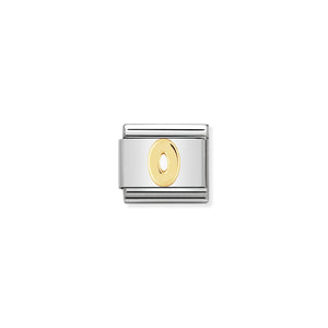 COMPOSABLE CLASSIC LINK 030102/00 NUMBER 0 IN 18K GOLD