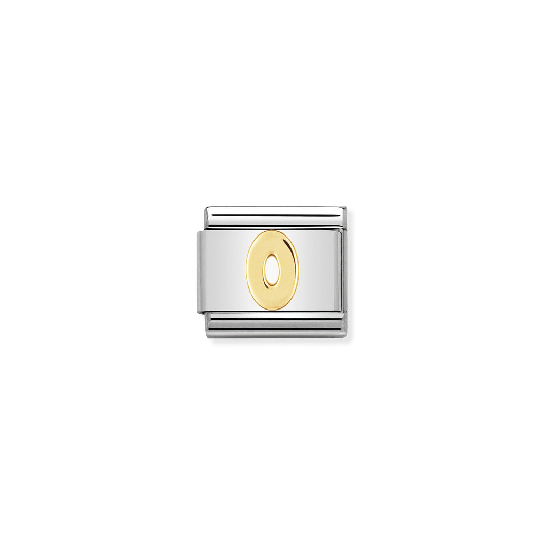 COMPOSABLE CLASSIC LINK 030102/00 NUMBER 0 IN 18K GOLD