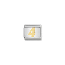 Load image into Gallery viewer, COMPOSABLE CLASSIC LINK 030102/04 NUMBER 4 IN 18K GOLD
