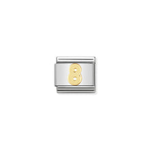 Load image into Gallery viewer, COMPOSABLE CLASSIC LINK 030102/08 NUMBER 8 IN 18K GOLD
