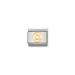 COMPOSABLE CLASSIC LINK 030108/12 @ SYMBOL IN 18K GOLD