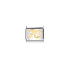 Load image into Gallery viewer, COMPOSABLE CLASSIC LINK 030109/38 NUMBER 70 SYMBOL IN 18K GOLD
