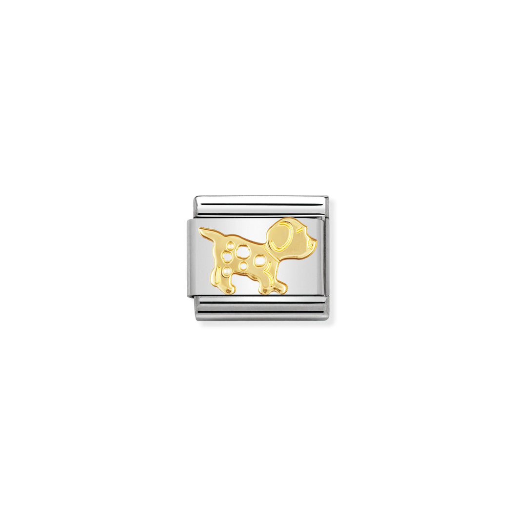 COMPOSABLE CLASSIC LINK 030112/23 DOG IN 18K GOLD