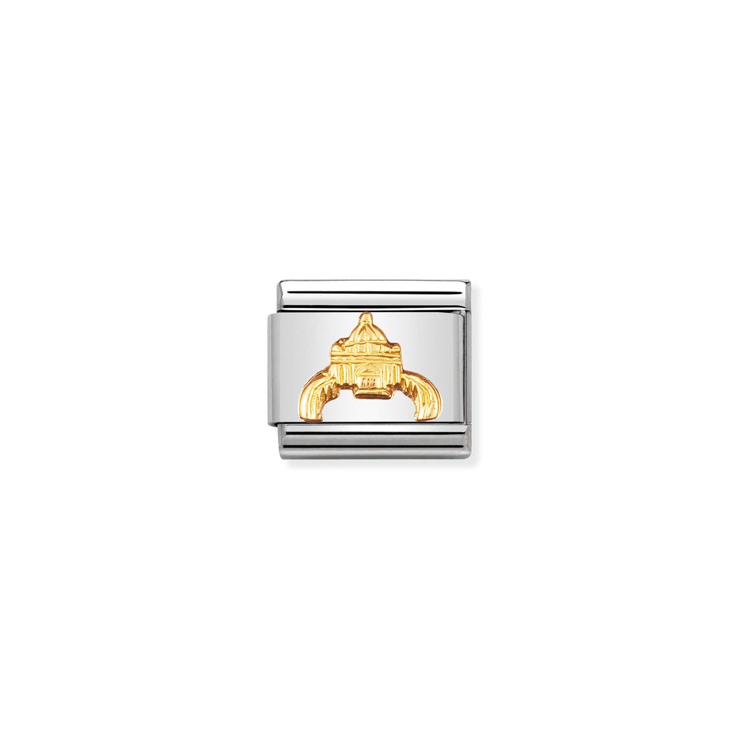 COMPOSABLE CLASSIC LINK 030123/12 ST PETER'S SQUARE IN 18K GOLD
