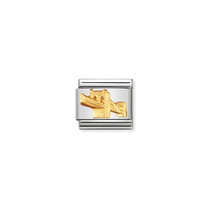 COMPOSABLE CLASSIC LINK 030123/47 SKYLINE BROOKLYN IN 18K GOLD