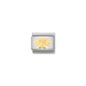 COMPOSABLE CLASSIC LINK 030162/56 GOLDEN RETRIEVER IN 18K GOLD