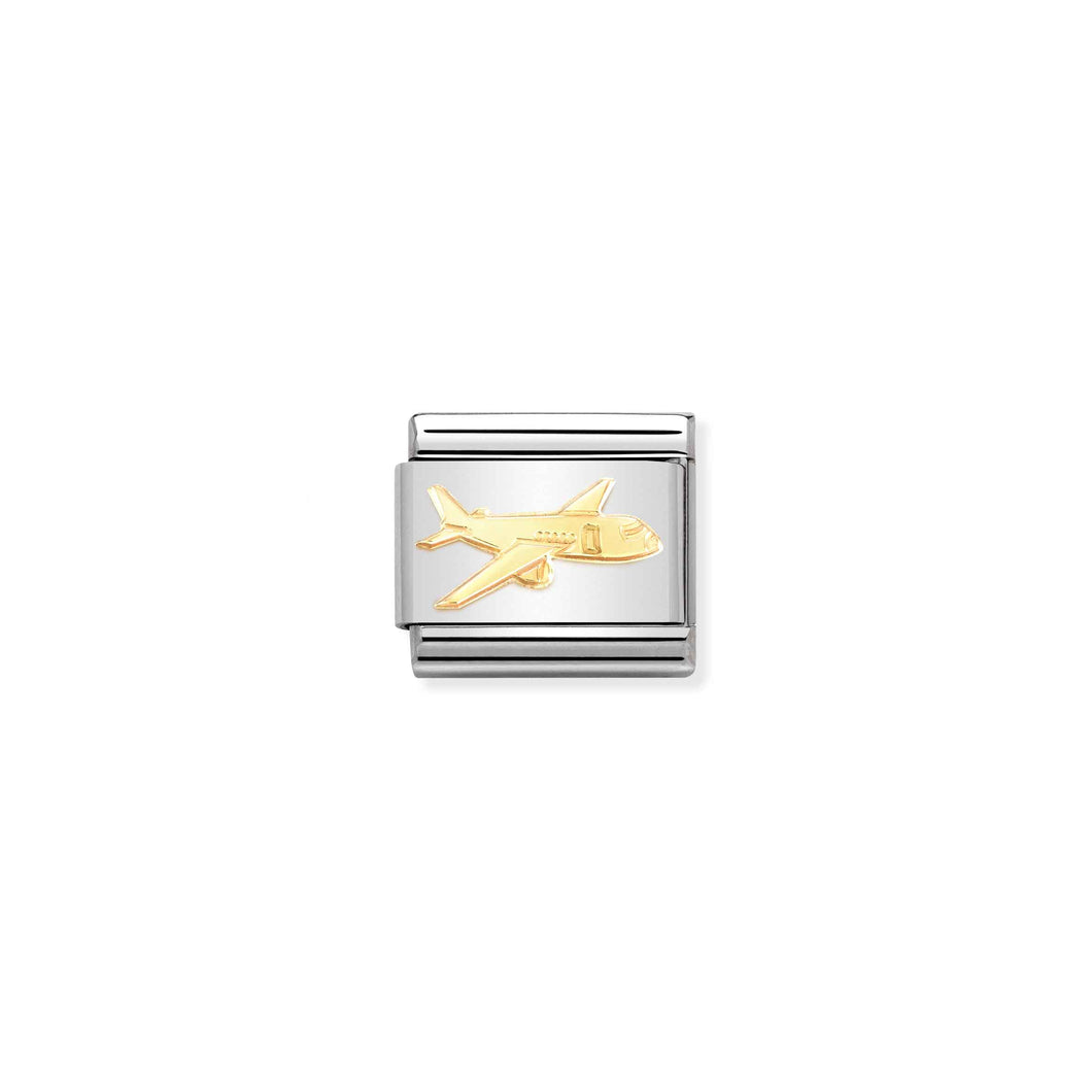 COMPOSABLE CLASSIC LINK 030162/75 AEROPLANE IN GOLD