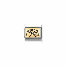 Load image into Gallery viewer, COMPOSABLE CLASSIC LINK 030166/04 BFF HANDS IN GOLD
