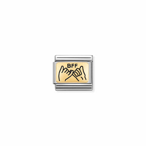 COMPOSABLE CLASSIC LINK 030166/04 BFF HANDS IN GOLD