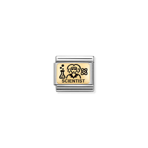 COMPOSABLE CLASSIC LINK 030166/27 SCIENTIST IN 18K GOLD