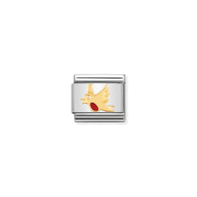 Load image into Gallery viewer, COMPOSABLE CLASSIC LINK 030211/06 ROBIN IN 18K GOLD AND ENAMEL
