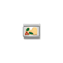 Load image into Gallery viewer, COMPOSABLE CLASSIC LINK 030225/23 HEART WITH HOLLY IN 18K GOLD AND ENAMEL
