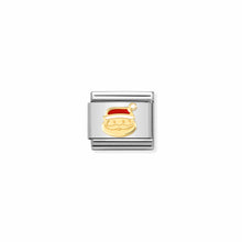 Load image into Gallery viewer, COMPOSABLE CLASSIC LINK 030225/24 SANTA CLAUS IN GOLD WITH ENAMEL
