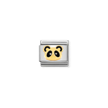 Load image into Gallery viewer, COMPOSABLE CLASSIC LINK 030248/18 PANDA IN 18K GOLD AND ENAMEL
