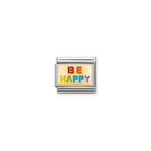 Load image into Gallery viewer, COMPOSABLE CLASSIC LINK 030263/18 BE HAPPY RAINBOW IN 18K GOLD
