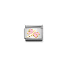 Load image into Gallery viewer, COMPOSABLE CLASSIC LINK 030285/54 PINK DRAGONFLY IN GOLD
