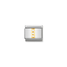 Load image into Gallery viewer, COMPOSABLE CLASSIC LINK 030301/09 LETTER I IN 18K GOLD AND CZ
