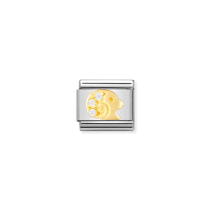 COMPOSABLE CLASSIC LINK 030302/01 ARIES IN 18K GOLD AND CZ