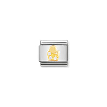 Load image into Gallery viewer, COMPOSABLE CLASSIC LINK 030302/06 VIRGO IN 18K GOLD AND CZ
