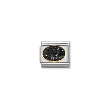 Load image into Gallery viewer, COMPOSABLE CLASSIC LINK 030518/05 AGATE DRUSY BLACK SKY IN 18K GOLD
