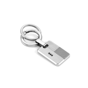 KEYRING 131706/005 ENGRAVED STAINLESS STEEL & STONES