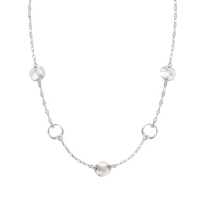 LUNA NECKLACE 140445/010 SILVER & CZ