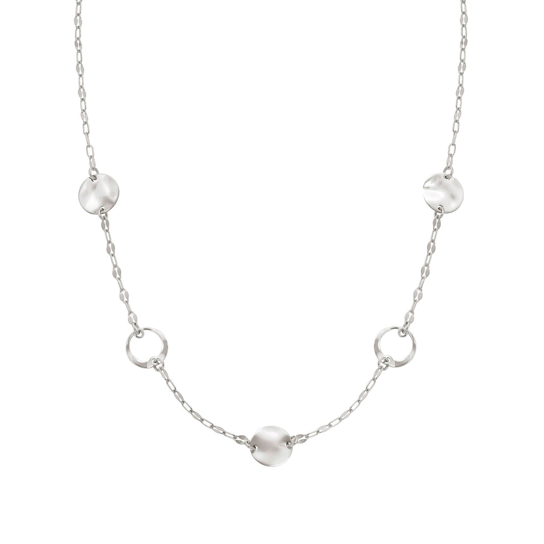 LUNA NECKLACE 140445/010 SILVER & CZ